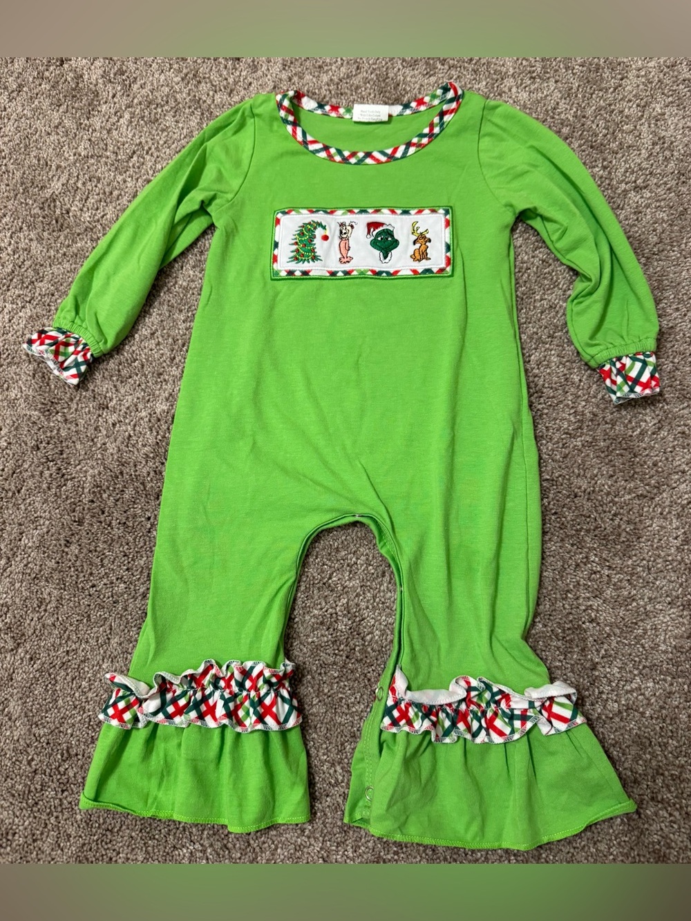 Christmas Grinch Romper